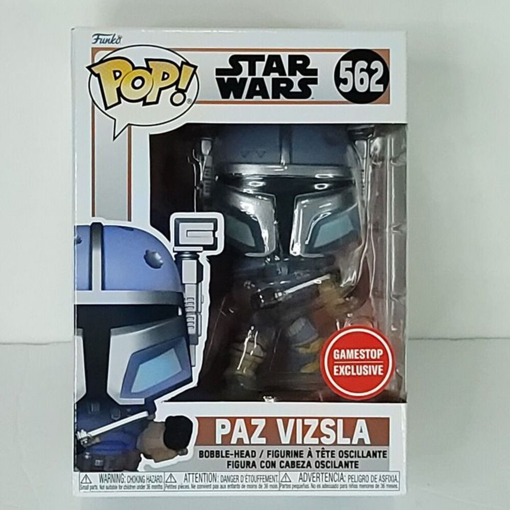Funko Pop #562 Star Wars Mandalorian Paz Vizsla Game Stop Exclusive